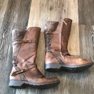 Teva brown leather boots